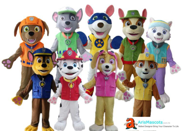 Paw Patrol Character Mascot costume, cartoon mascots, funny mascots made,custom made mascots
