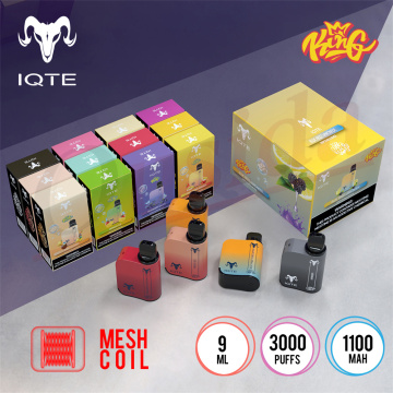 IQTE King 3000Puffs Strawberry banana Vape
