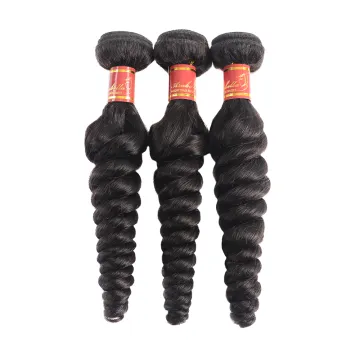 Cuticle Aligned Wholesale Double Weft Tangle Free Malaysian Double Loose Wave Hair