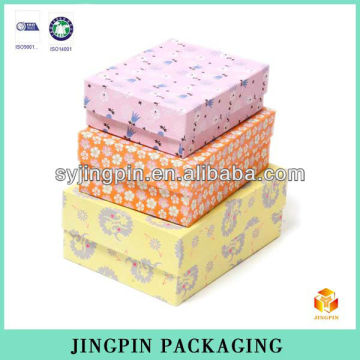 china manufacturer soft color girly gift packaging box
