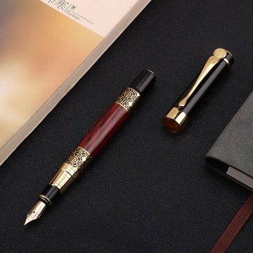 1pcs High quality classical fountain pen wood grain high-grade business pen metal signature fountain pen