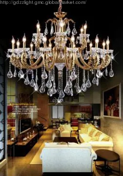 Shabby chic chandeliers in bronze color