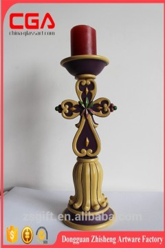 Classic polyresin tall candle holder vintage candle holder with resin polyresin crafts home decor