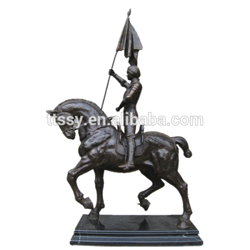 Famous figure bronze statue with horse