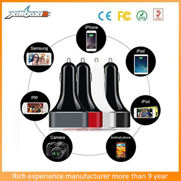 Alumininum-rim High Power 48Watt USB Car Charger Multi Port USB Car Charger for Tablet PC/Smartphone