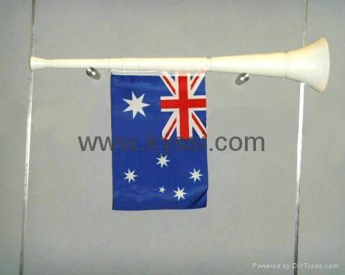 Sports Horn/Vuvuzela Horn/Football Horn-Long Horn With Flag