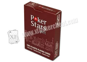Belgium Copag Plastic Poker Stars Marked Poker Cards For Poker Analyzer