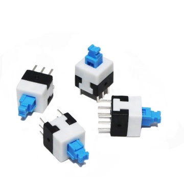 DPDT 8x8mmセルフロック6ピン2.5mmピッチ触覚プッシュボタンスイッチ