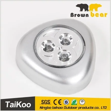 mini ABS triangle classic smart touch switch lighting with 3led