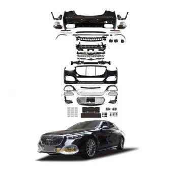 May Style Body Kits Front Rear Bumper with Rear Diffuser for Mercedes S-Class W223 2021