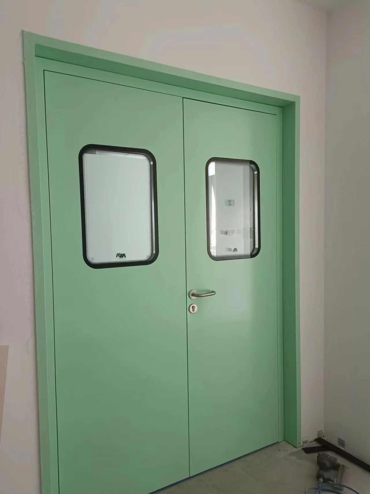 Laboratory aluminum airtight clean door double door（1 (1)