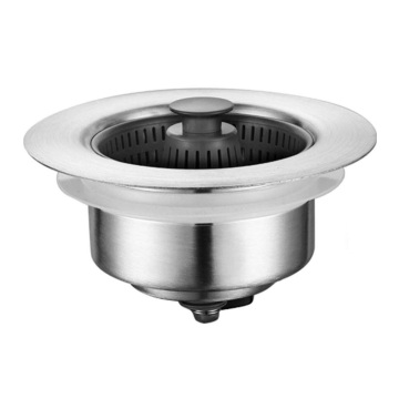 Stainless Steel Kitchen Sink Drain Strainer with Mesh Plug