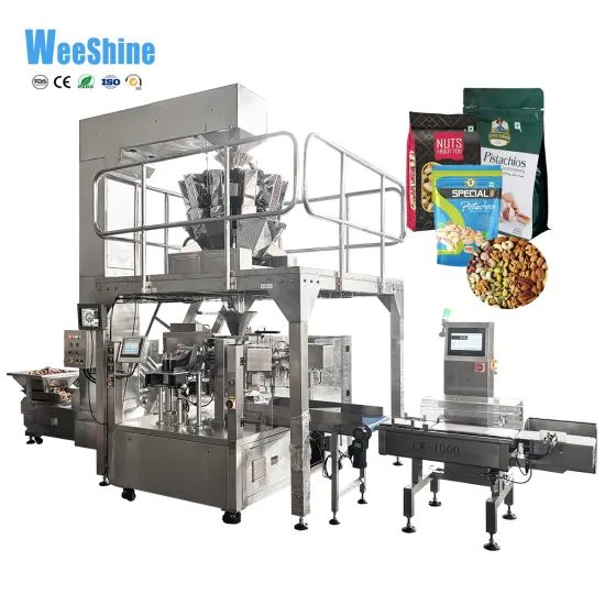 Stand Up Zipper Bag Nut Packaging Machine