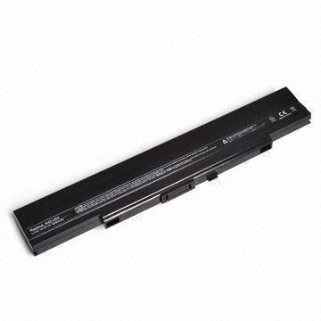 Notebook battery Replacement Laptop Battery for Asus U53, U52 Series, 8 Cells, Available in Black