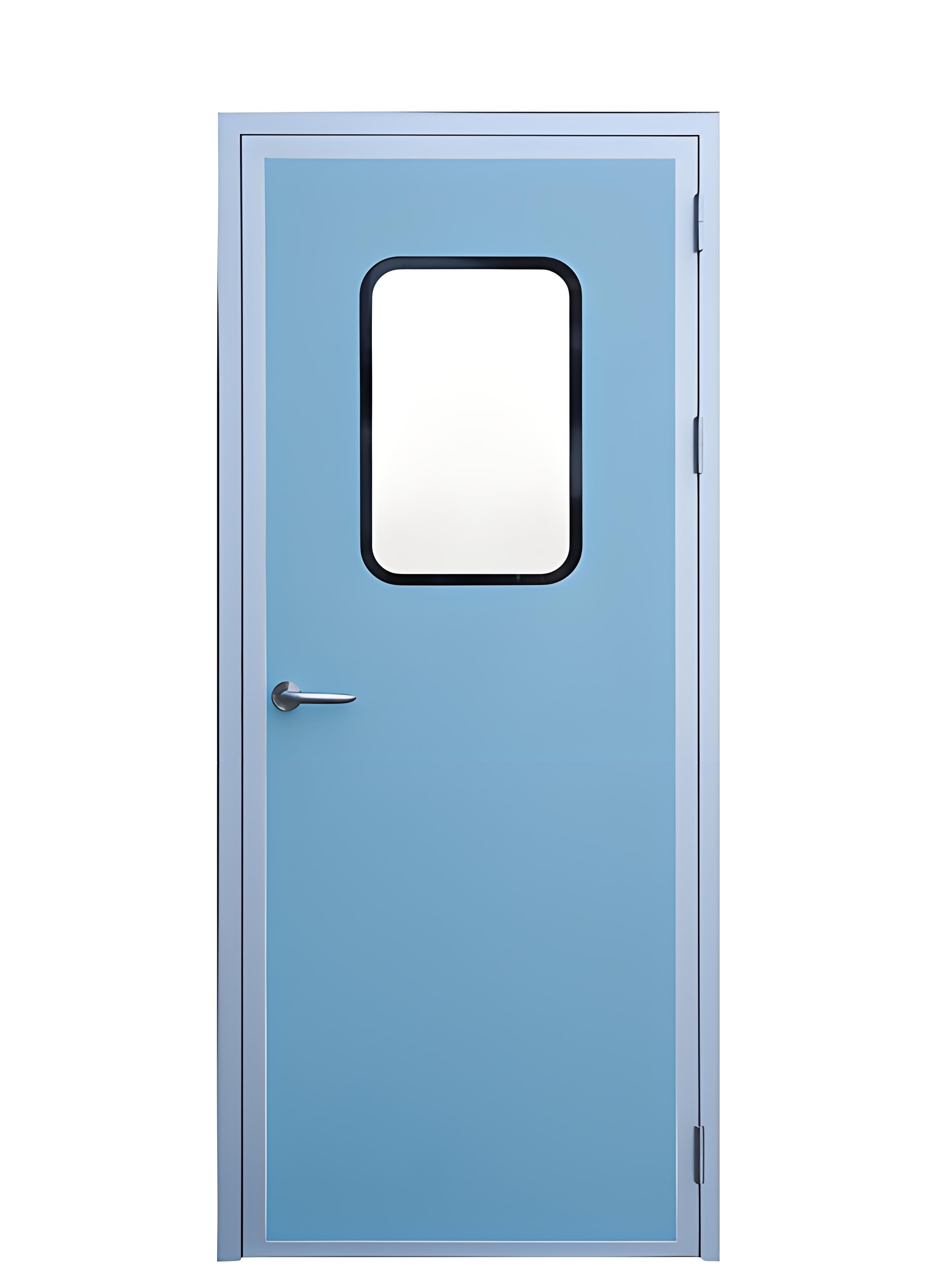 Laboratory steel airtight clean door single door