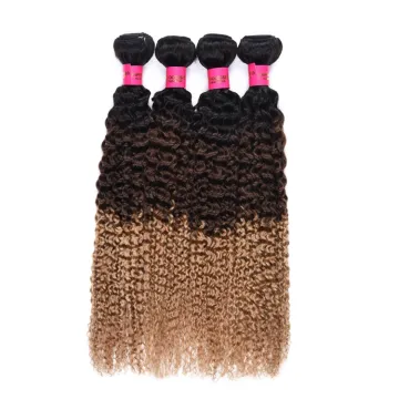 New Arrival Virgin Indian Hair Raw Unprocessed curly hair Color 1b 4 27# Virgin Hair weave