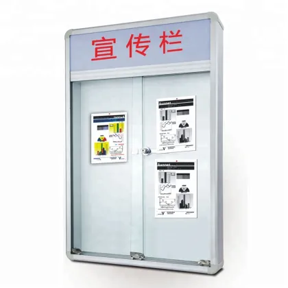 Acrylic window standard bulletin board sizes