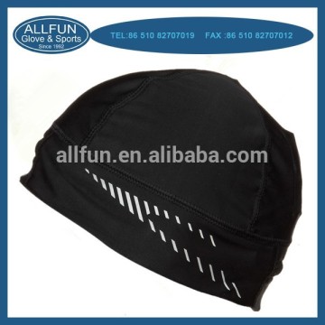 2015 fashion design reflective printing sports running beanie hat