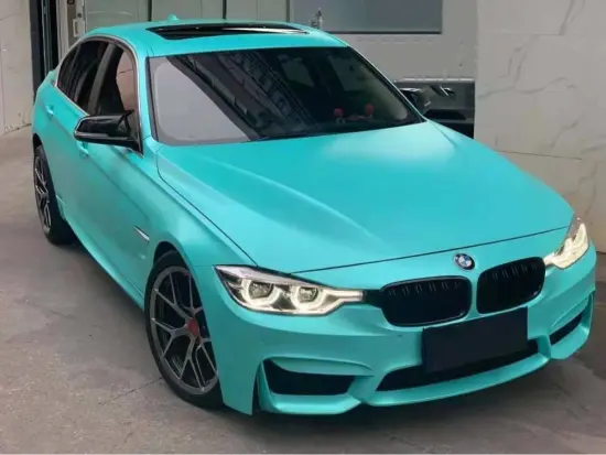 Popular PVC Matte Metallic Tiffany blue car wrap vinyl