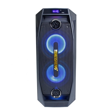2023 Altoparlante per carrello esterno portatile a vendita a caldo con subwoofer, luci a LED e connettività wireless