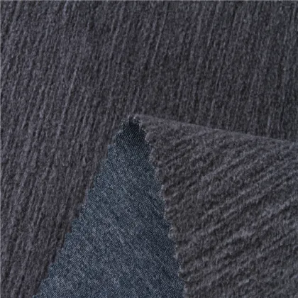 Slub sweater fabric bonded fleece fabric for varsity jacket