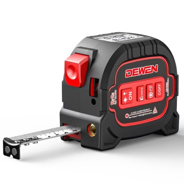 Dewen 3-in-1-Lasermessband mit digitaler Bildschirm- und Levelfunktion, 5m
