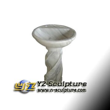 Indoor Carved White Natural Stone Sink