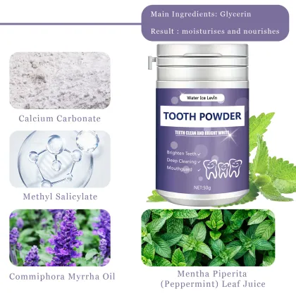 Revitalizing Mint Tooth Powder: Effectively Removes Stains, Promotes Healthy, Brighter Smiles