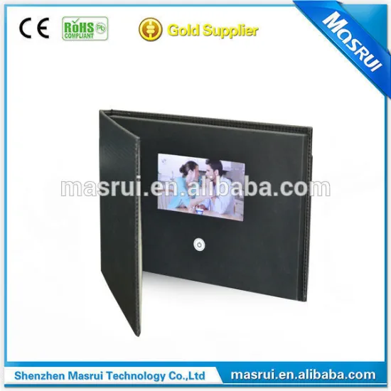 2.4"/2.8"/4.3"/5"/7"/10.1" video greeting card with extra pocket