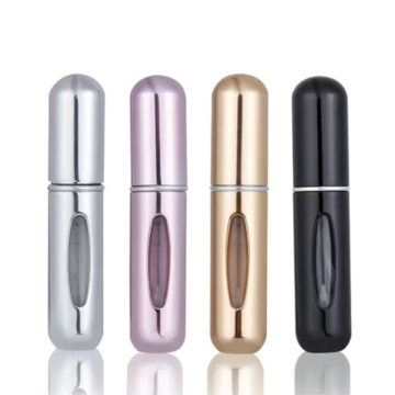 Navulbare aluminium parfumverstuiver: op reisformaat, handtas draagbare spuitfles (5 ml)