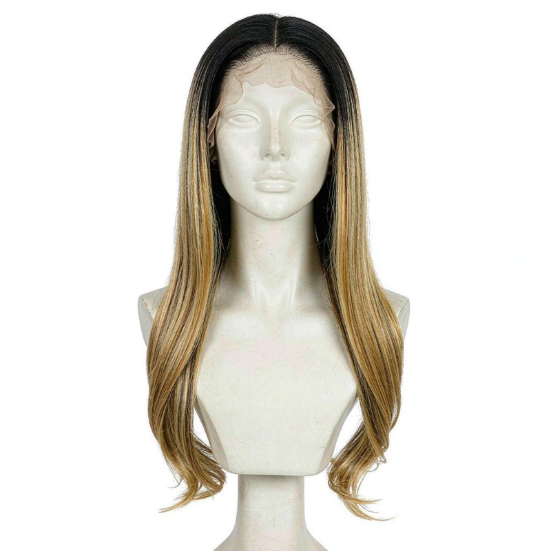 P1b/27 Highlight Silky Straight 13x4 Lace Front Wig 100% Human Hair