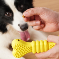 Jouet d'os de chien en caoutchouc naturel