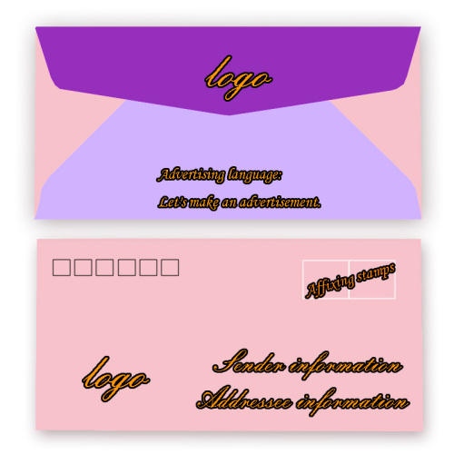 Printing Envelope Paper Bag With Plastic Film