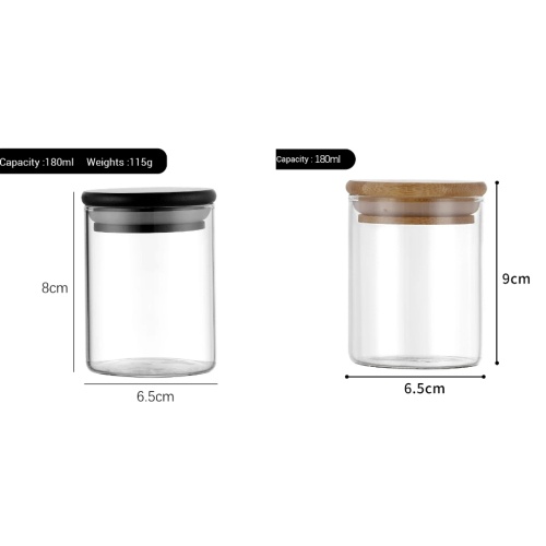 Wholesale Custom Labels Glass Spice Storage Jars Set