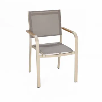 Uplion Aluminum Garden Mesh Dining Chair - Outdoor Sling Bistro Cafe Chair