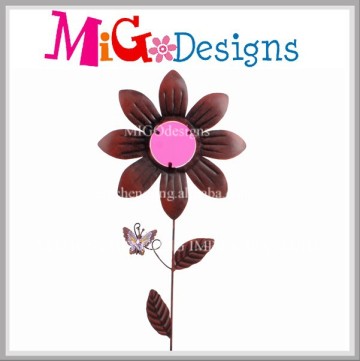 Metal Flower Garden Sticks Novelty Design Decorative Ornament