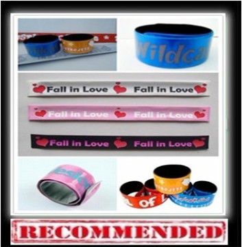 PVC Slap Bracelet  or Wristband