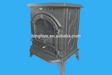 Smokless wood stove, low cost fireplace