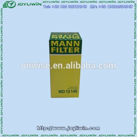 china manufacturer for screw air compressor MANN oil filter JOY WD13145