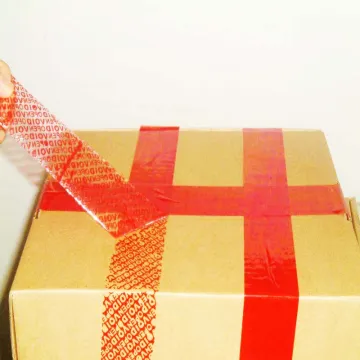 tamper evident carton sealing tape full transfer anti-counterfeiting stype
