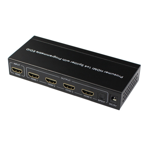 HDMI Video Audio Splitter with SPDIF 1 x 4