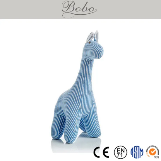 Hot sale Classic stripe design teething giraffe toy,giraffe toy box
