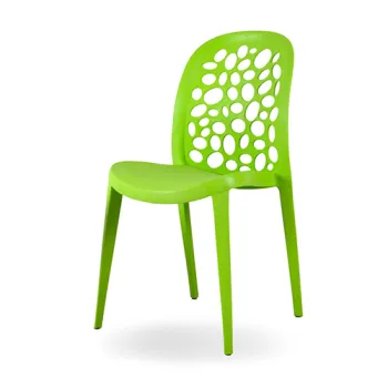 Full polypropylene plastic stackable chair