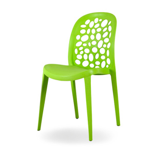 Full polypropylene plastic stackable chair