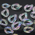 Twist Oval Open Ring Resin Bead Craft Διαφανή αλυσίδα Fit γυναικεία τσάντα Diy αξεσουάρ κορίτσια σκουλαρίκι κολιέ Ευρήματα