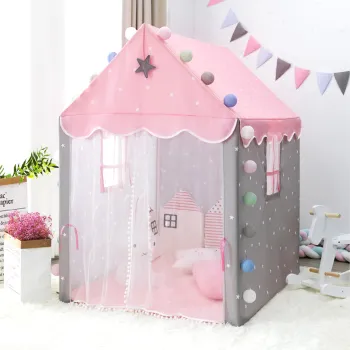 Wooden Kids Tent - Solid Wood Teepee Tent Toy for Children