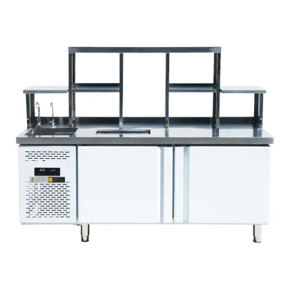 Custom Milk Tea Counter Bubble Tea Equipment Refrigerators