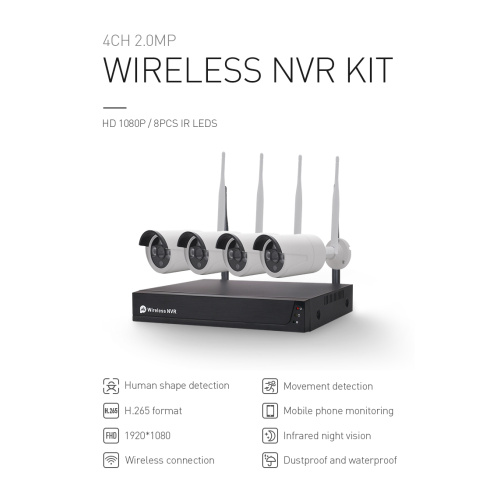 NVR CCTV Kamera 4ch 8ch NVR Kit