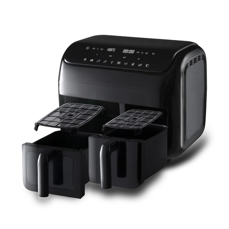 1500W Oilless Convection Roaster Electric Dual Control Digital LCD Touch Screen Deep Smart Air Fryers