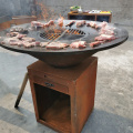 Wholesale Corten Steel barbecue grill outdoor fire pit